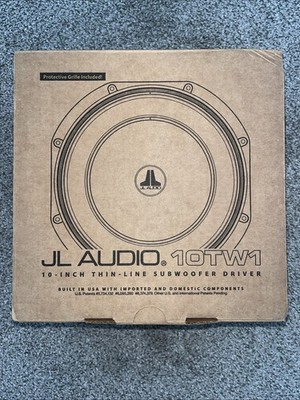 OPEN BOX! JL Audio 10TW1-2  10'' Shallow Mount Sub 300w RMS Subwoofer NEW IN BOX!