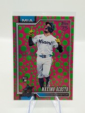 2026 Topps Series 1 #172 Maximo Acosta Polka Dots Green/Pink (RC)