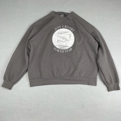 #ad #ad Jeff Crosby Sweatshirt Adult Large Gray Northstar Americana Tour Merch Abstract $22.48