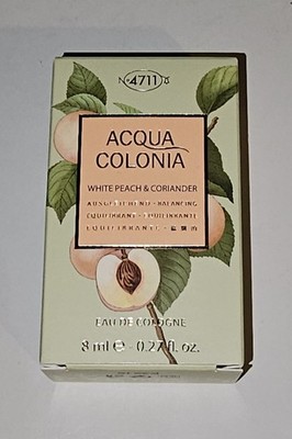 4711 Acqua Colonia White Peach & Coriander 8 ml   Eau de Cologne   Neu & OVP