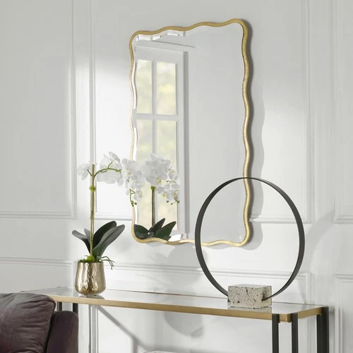 Uttermost Aneta Gold Scalloped Mirror - Picture 4 of 5