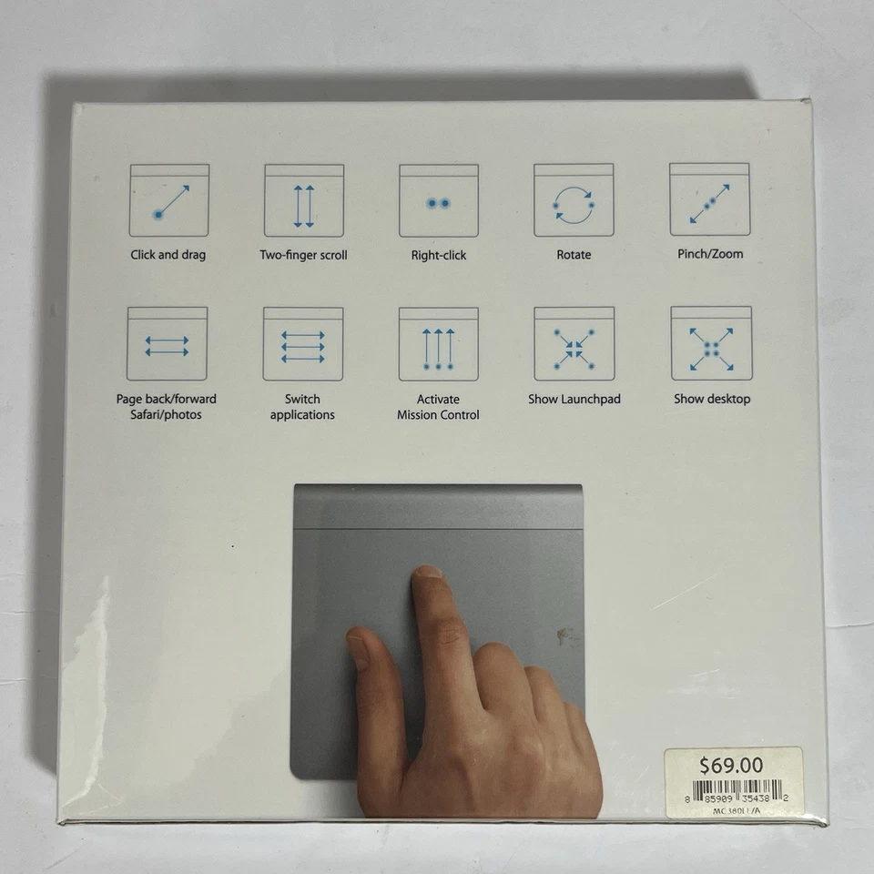 Apple Wireless Magic Trackpad MC380LL/A Model A1339 - New Sealed - Image 3 of 3