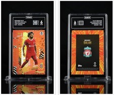 2023 Topps Gold X Whip UEFA Club Elite Star Mohamed Salah Orange - TAG 6 EX MT