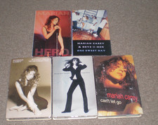 Mariah Carey Cassette Tape Singles Lot of 5 Hero Fantasy Cant Let Go Without You