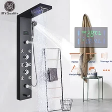Shower Column with LED, Digital Display, Waterfall, SPA Massage Jets, Robi