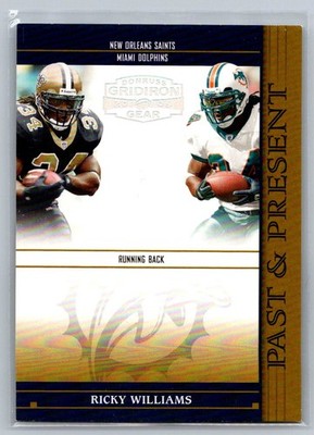 2005 Donruss Gridiron Gear Past and Present Silver  Ricky Williams PP16 /250