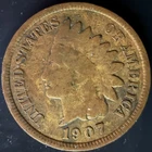 1907 Indian Head Copper Cent, Philadelphia Mint NICE!