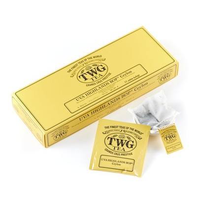 Tea | UVA Highlands Bop | Schwarzer Tee | Goldener Aufguss | 15 Handgenähte T...