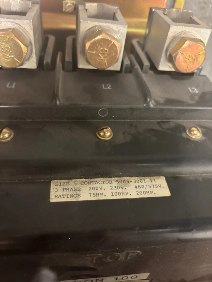 Ward Leonard 5005-3001-11 TALLA 5 CONTACTOR USADO Foto 2 de 3