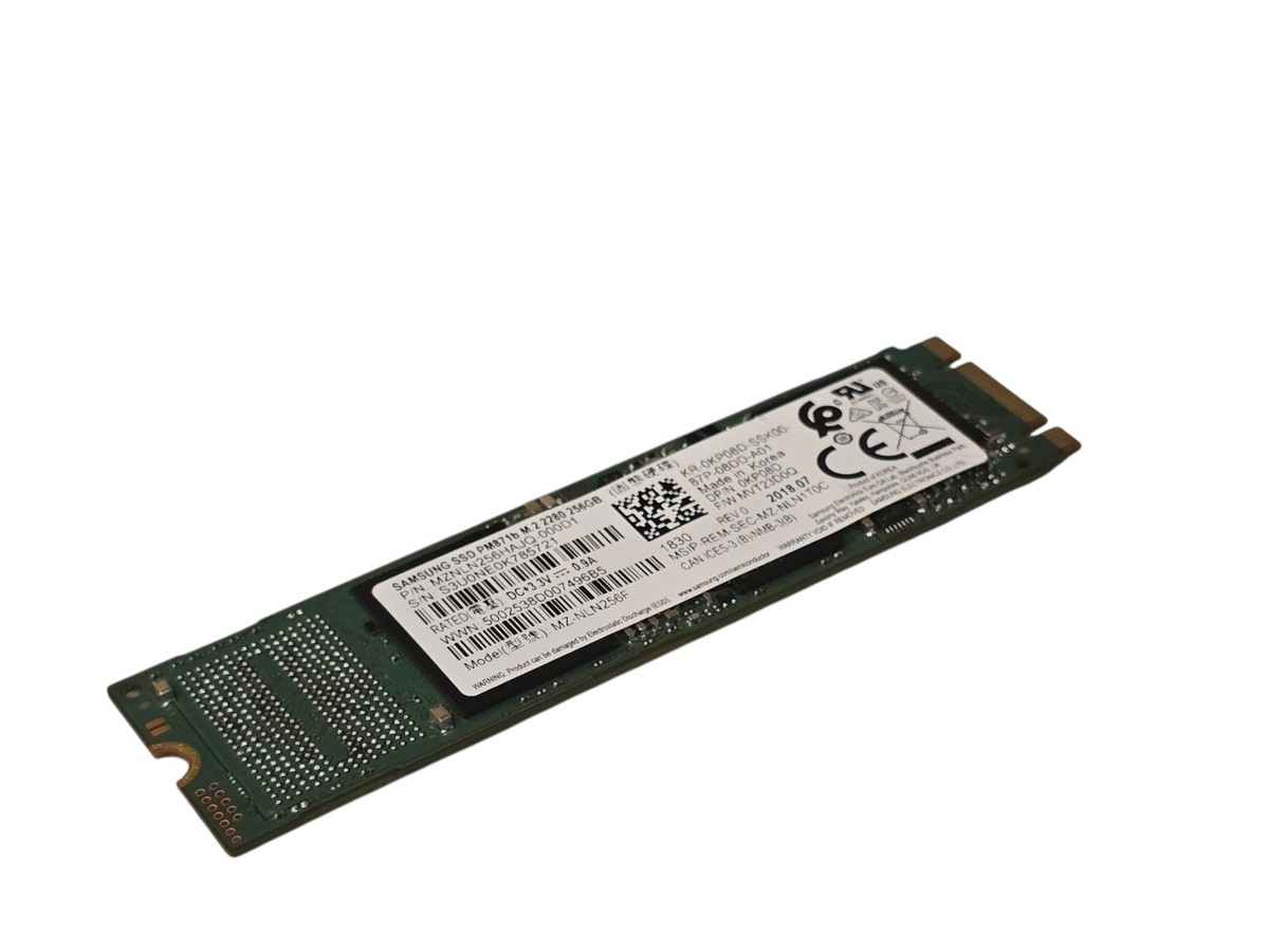 Samsung PM871b 256GB M.2 2280 SATA SSD MZ-NLN256F MZ-NLN256 Laptop