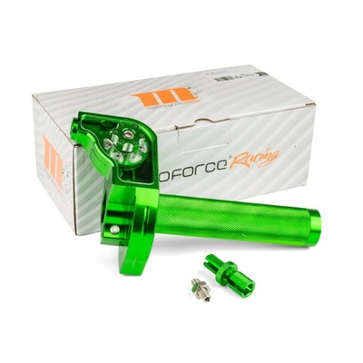 MOTOFORCE RACING Green CNC Aluminum Quick Gas Control