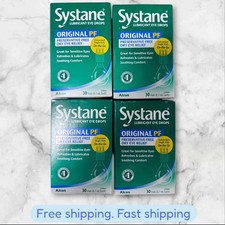 FOR 4 Systane Original PF Preservative-Free Dry Eye Relief Drops 30 Vials 03/26