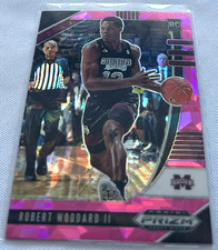 2020-21 Prizm Draft Basketball Robert Woodard Mississippi St. Bulldogs Pink Ice