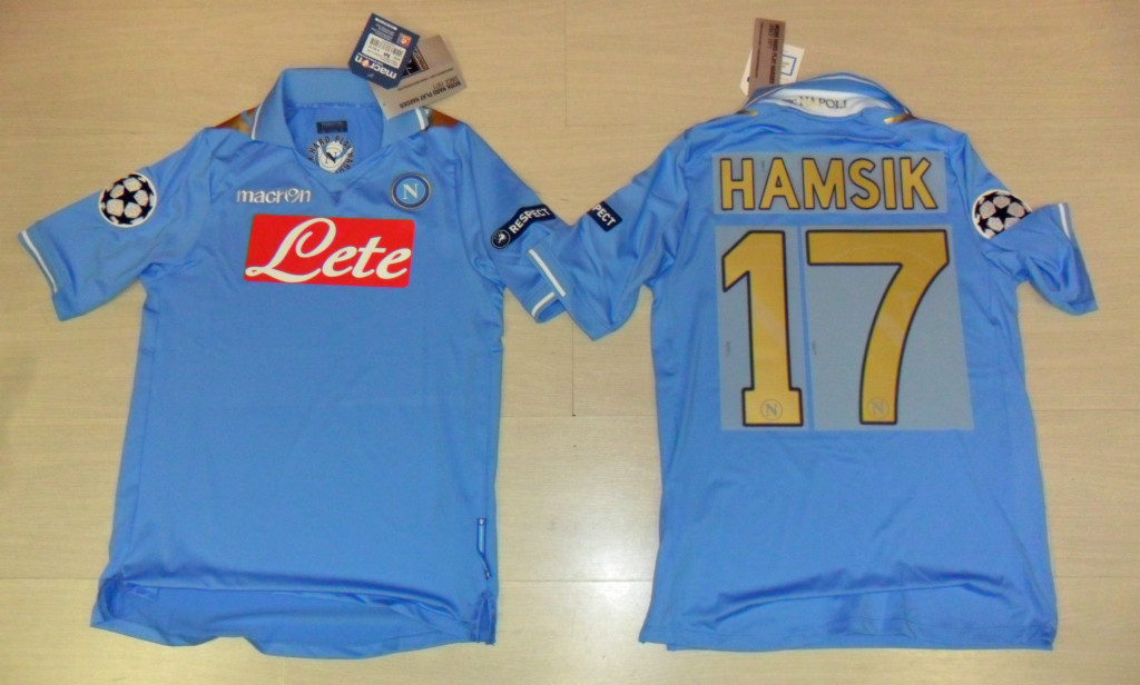 Fútbol Napoli 2012 Camiseta Hamsik Talla XL UEFA Champions League Copa Fútbol Napoli 2012 Camiseta Hamsik Talla XL UEFA Champions League Copa