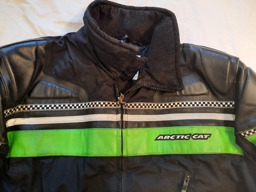 ARCTIC CAT Womens Leather/nylon Insulated Snowmobile Jacket Size XL - Picture 4 of 14