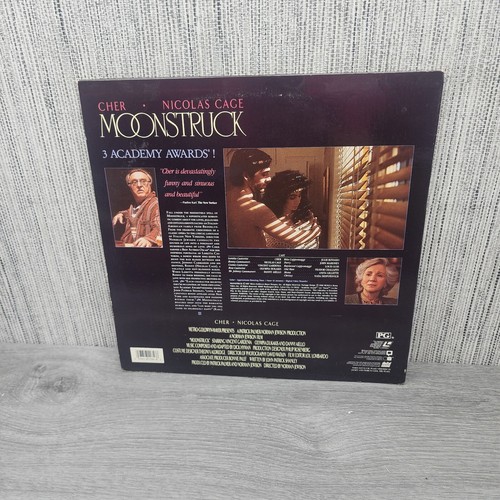 Moonstruck Laserdisc 1994 Letterbox Widescreen Laser Disc LD Cher Nicolas Cage - Imagen 2 de 2