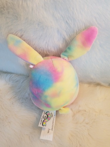 Squishmallow Candy Rainbow Bunny Tie Dye Plush 4.5- 5" Stuffed Animal Soft D - Picture 5 of 5