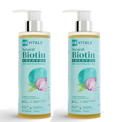 Natural Biotin Shampoo, Strengthens & Softens Hair, Reduces Hair Loss & Restores