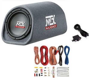 MTX-Road-Thunder-RT8PT-8-240-Watt-Powered-Vented-Ported-Bass-Tube-Amp-Wire-Kit