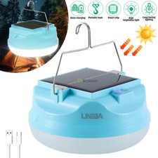 USB Rechargeable LED Outdoor Camping Lamp Portable Solar Power Tent Light Lamp