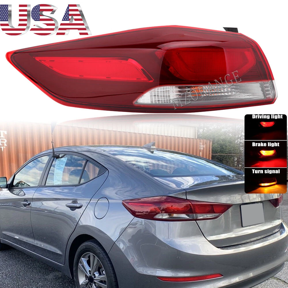 Tail Light Rear Lamp Left Driver Outer Brake w bulb For Hyundai
