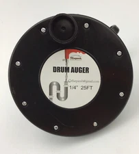 FLSEPAMB 25' PLUMBING SNAKE DRUM AUGER 1/4" FREE SHPPING