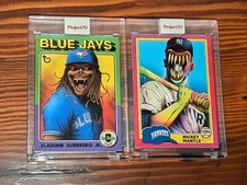 Topps Project70 Vladimir Guerrero Jr and Micky Mantle by Alex Pardee