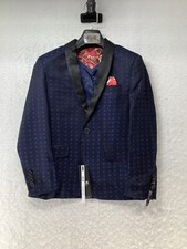 Elie Balleh Boys Blue Blazer Size 8 S