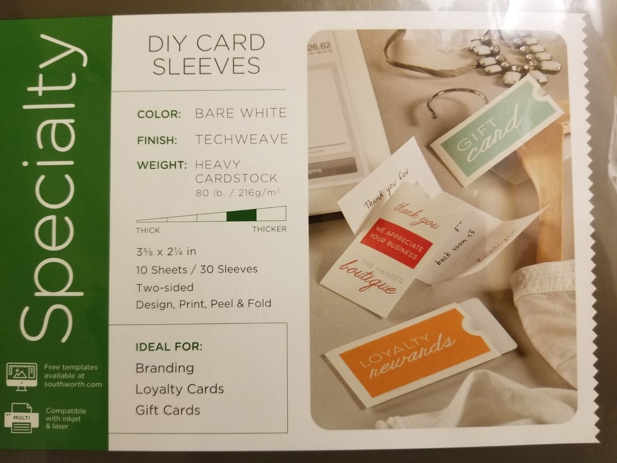 southworth diy card sleeves Southworth DIY Tags, 3.5