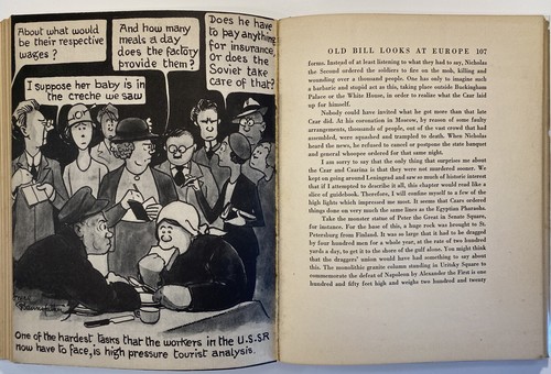 Bruce Bairnsfather: Old Bill Looks at Europe, 1935, 1st edition in DJ, 16 illus. - Picture 17 of 22