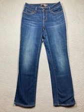 Levis Jeans Womens 6/28 Blue Bold Curve Classic Straight Mid Rise Stretch Denim