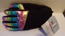 Swiss Tech Colorful Gloves Size L-XL New Black Soot Metallic Womens