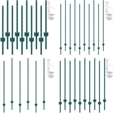 3ft / 4ft/ 5ft/ 6ft/ 7ft Fence Post 10 Pack T-Post Heavy Duty Metal Fence Posts