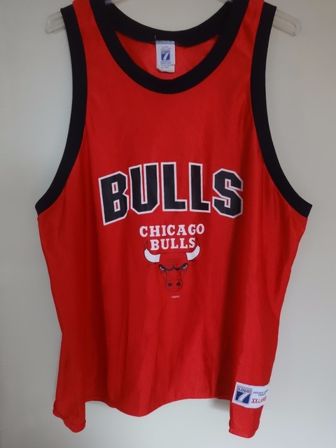 Vintage 1980's Classic Logo 7 NBA Chicago Bulls Basketball Jersey Men 2XL | eBay