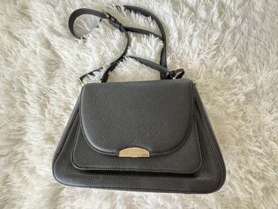 KATE SPADE black pebbled leather ALEXYA PINE GROVE WAY HANDBAG 