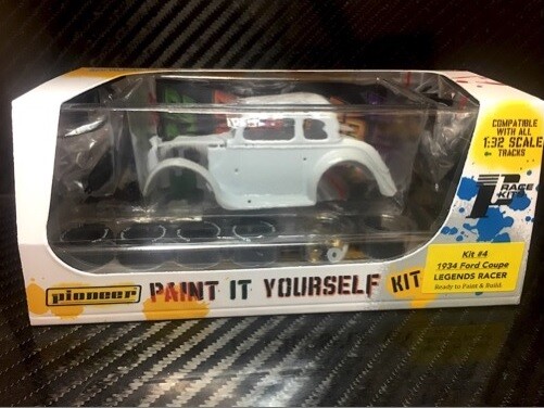 Pioneer 1/32 スロットカー　LEGENDS RACER Pioneer White '34 Ford Coupe Legends Racer DPR 1/32 Slot Car