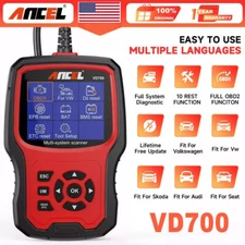 ANCEL ABS SRS EPB Oil OBD2 Scanner Diagnostic Tool Car Code Reader Fit For VW