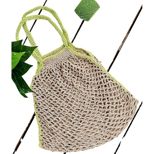 Bolso de compras de cuerda reutilizable ecológico | Bolso de red vegano | Estilo sostenible