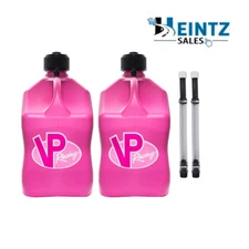 VP Racing Fuel 3812 Pink 2pk 5.5 Gallon Fuel/Gas Jug &Hose-Motorsports Container