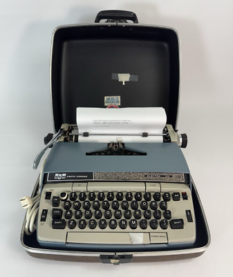 Smith Corona Electra 110 Typewriter w/ Case & Key Tested Working
