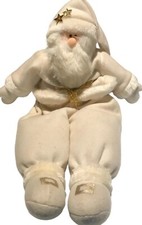 Christmas Santa Shelf Sitter Plush White Felt 15  -18  