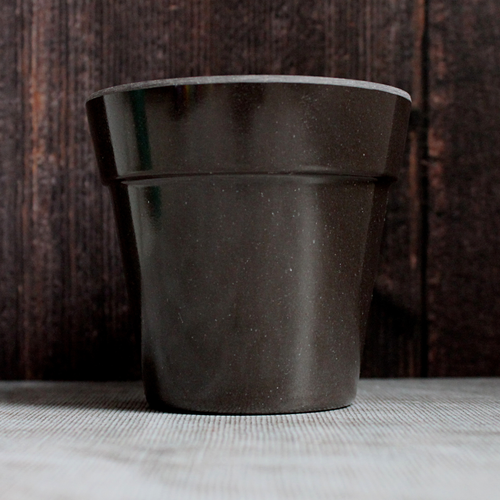 10 x Small Recycled Bamboo Black Plant Pot Gardening Gift Gardener Seedlings - Picture 2 of 4