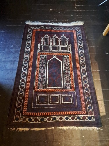 Vintage Antique Handmade Afghan  Tribal Oriental Wool Kilim Area Rug 135 x 90 cm