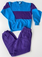 VINTAGE Cheetah Mervyns Sweats Jogging Suit Womans Sz S 90s