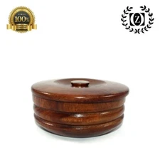ZEVA CLASSIC MEN'S BARBER WOOD SHAVE MUG BOWL CUP FOR SHAVING SOAP & CREAM