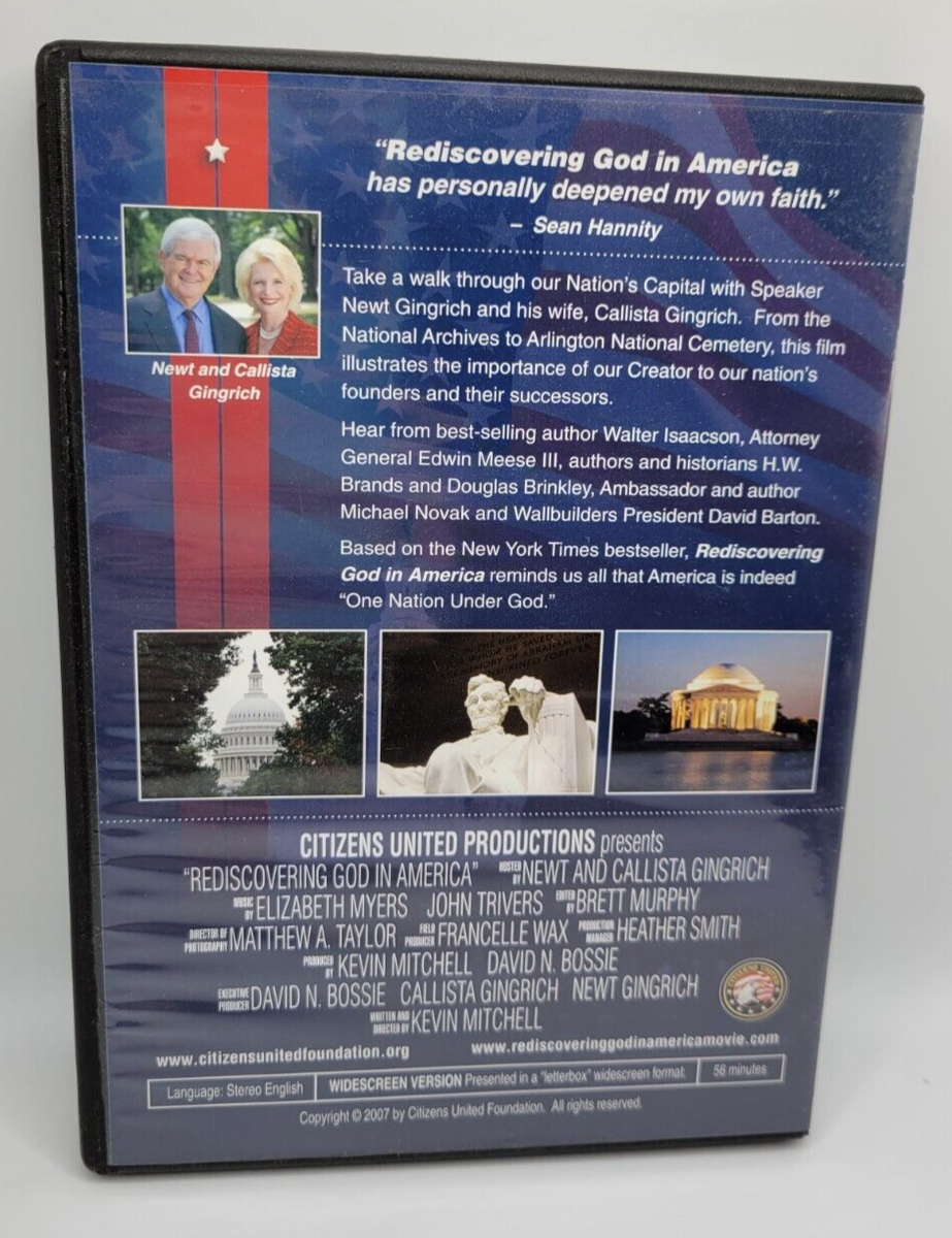 Rediscovering God in America Newt Callista Gingrich DVD
