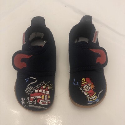 Giesswein Kleinkind Feuerwehr Slipper Schuhgröße 21 (UK 4,5C)