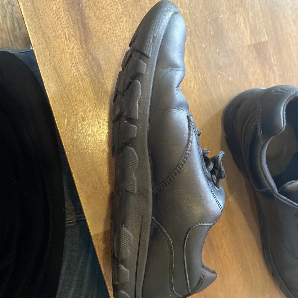 Мужские черные кожаные удобные повседневные туфли на шнуровке Hush Puppies MALL WALKER H18914 - Изображение 2 из 4