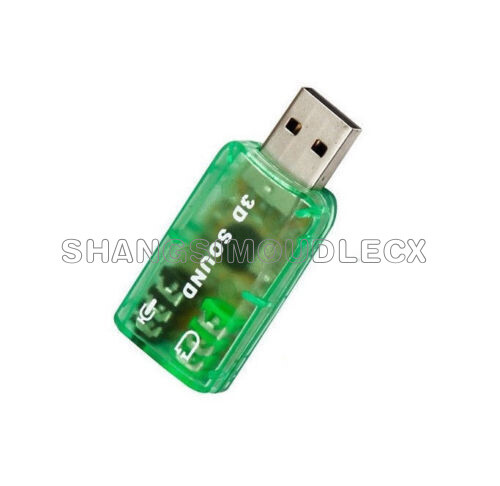 USB 2.0 to 3D AUDIO SOUND CARD ADAPTER CM108 Chipset VIRTUAL 5.1CH Sound Track - Bild 3 von 4