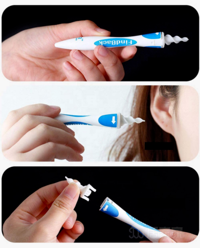 Kit Per La Pulizia Dell'Orecchio, Ear Wax Cleaner, Con 2 Teste In - Foto 9